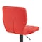 Armen Living Bardot Adjustable Height Red Faux Leather Swivel Bar Stool LCBABABLRED - alternate 4
